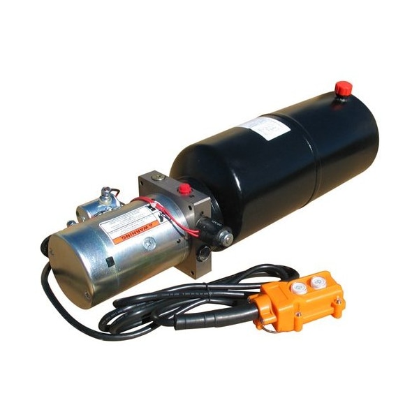 Maxim Hydraulic Power Unit 12V DC, Single Acting, 1.3 GPM, SAE 6 Ports, 2500 PSI, 10 Qt. Steel 253102 - main